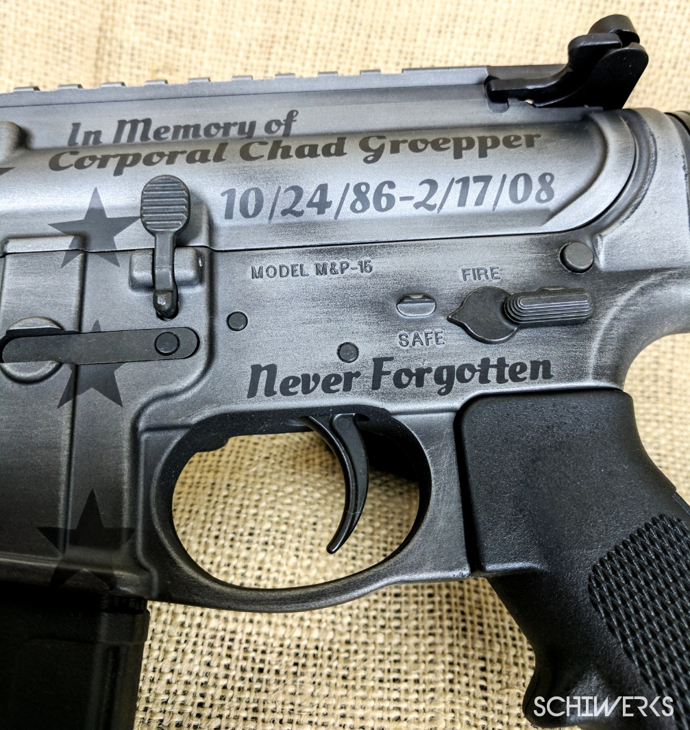 Tactical grey cerakote AR