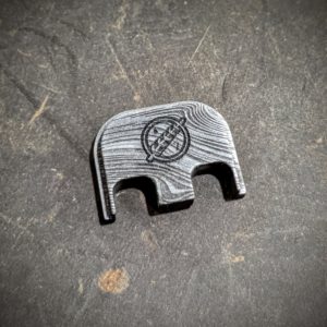 Beskar Mandalorian emblem Glock backplate