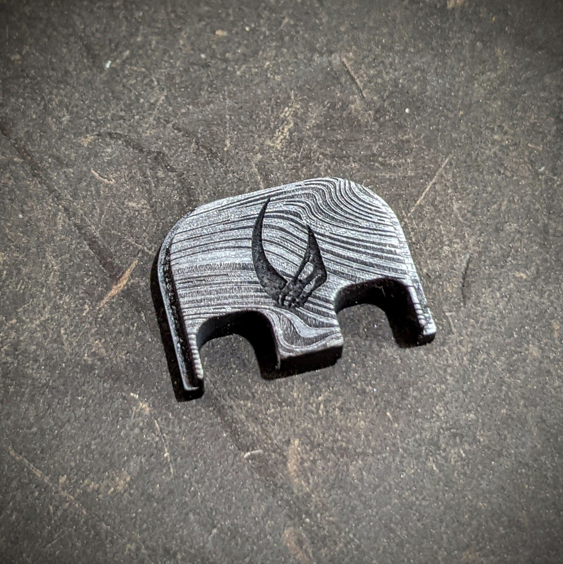 thumbnail interactive-video image 1 of Etched Ordnance Titanium Glock Back Plate – Gen 1-5, Spartan V2 Design, Made In USA 1 of 2