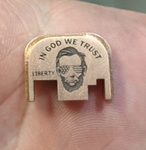 Glock backplate Abe Lincoln