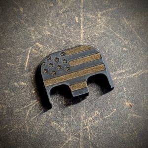 American flag Glock backplate black