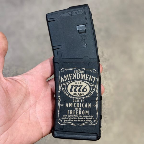 Jack daniels 2nd amendment lasered pmag