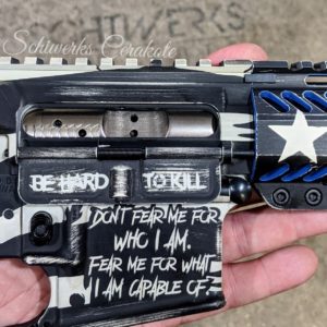 black and white flag cerakote