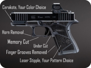 Glock laser stippling