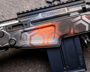 Hex camo rifle