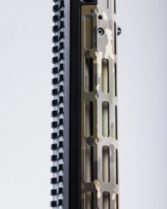 Modern lever action rifle with custom modifications and optics"