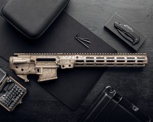 topographic cerakote tan and black daniel defense