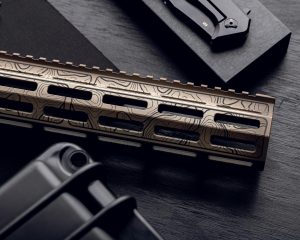 topographic cerakote tan and black daniel defense