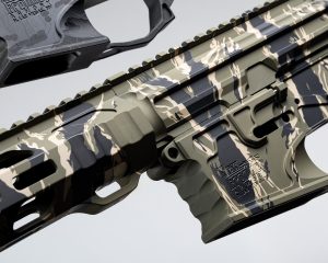 AR15 receiver set vietnam tiger stripe camo