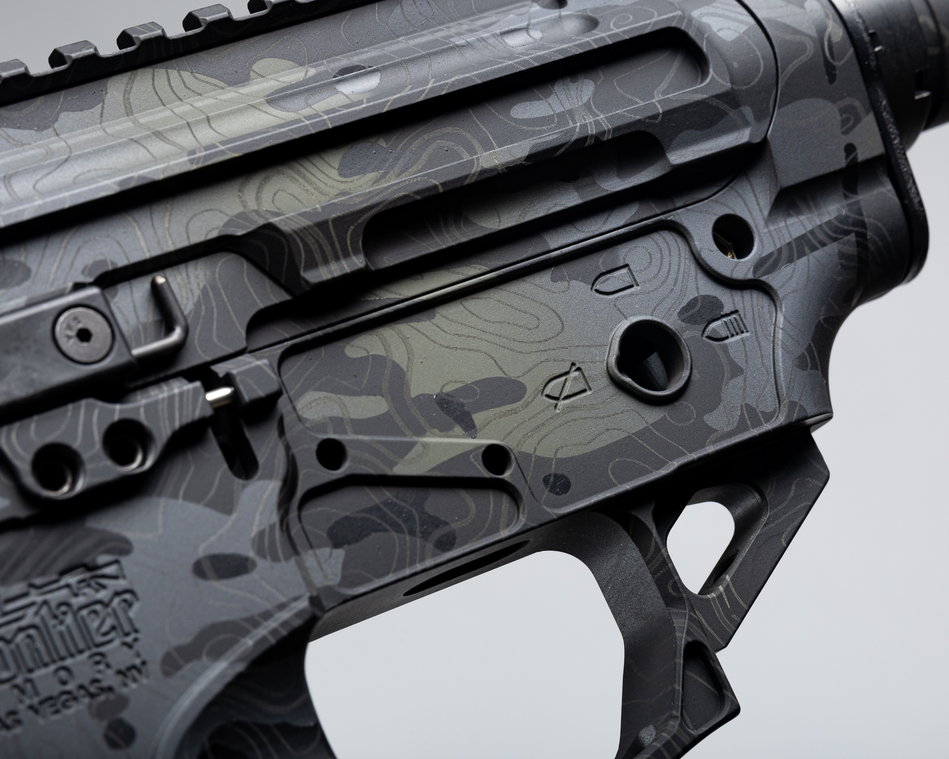 Black Multicam topographic cerakote