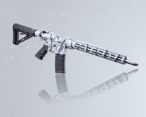 Cerakote on AR15 of Alpine Vietnamese Tiger Stripe camo