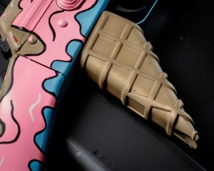 ice cream cone grip on a gun