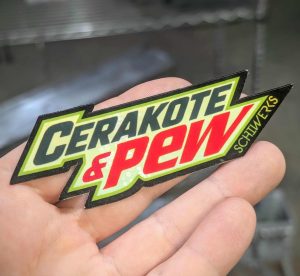 Cerakote & Pew sticker